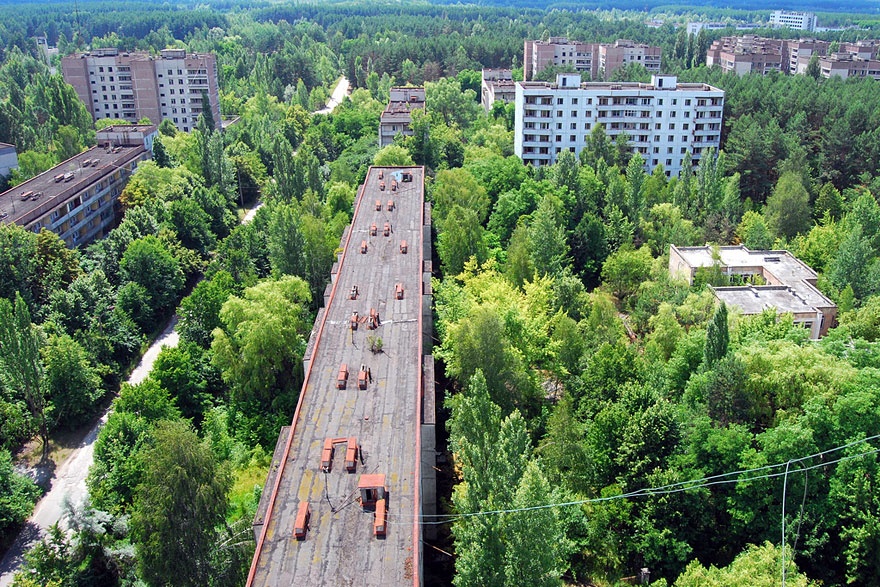 13. Изоставен радиоактивен град в Припят, Украйна.